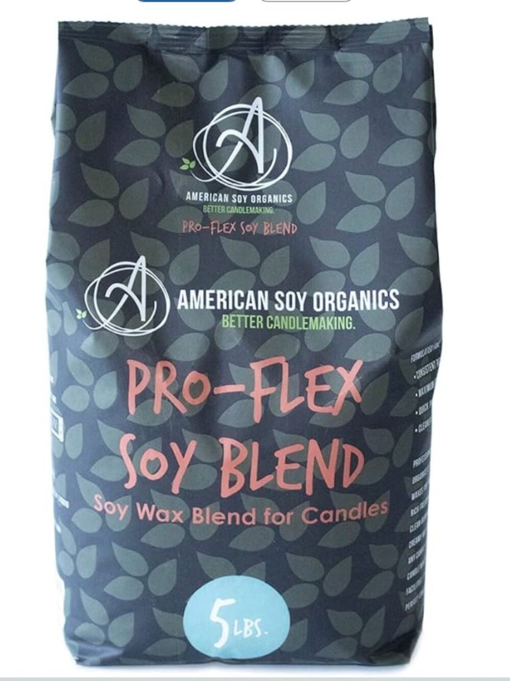 American Soy Organics Pro-Flex Soy Wax Beads for Candle Making